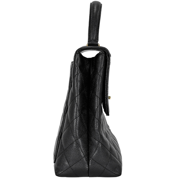 Chanel Matelasse Handbag Caviar Skin Cocomark Black - Picture 1 of 14
